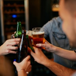 people having drinks together